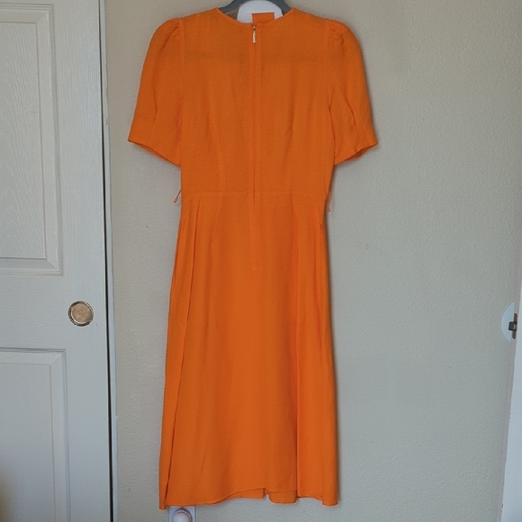 Karl Lagerfeld Vibrant Orange Midi Dress - Picture 3 of 5